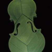 Colour changing 3D printed violin Colour changing 3D printed violin
